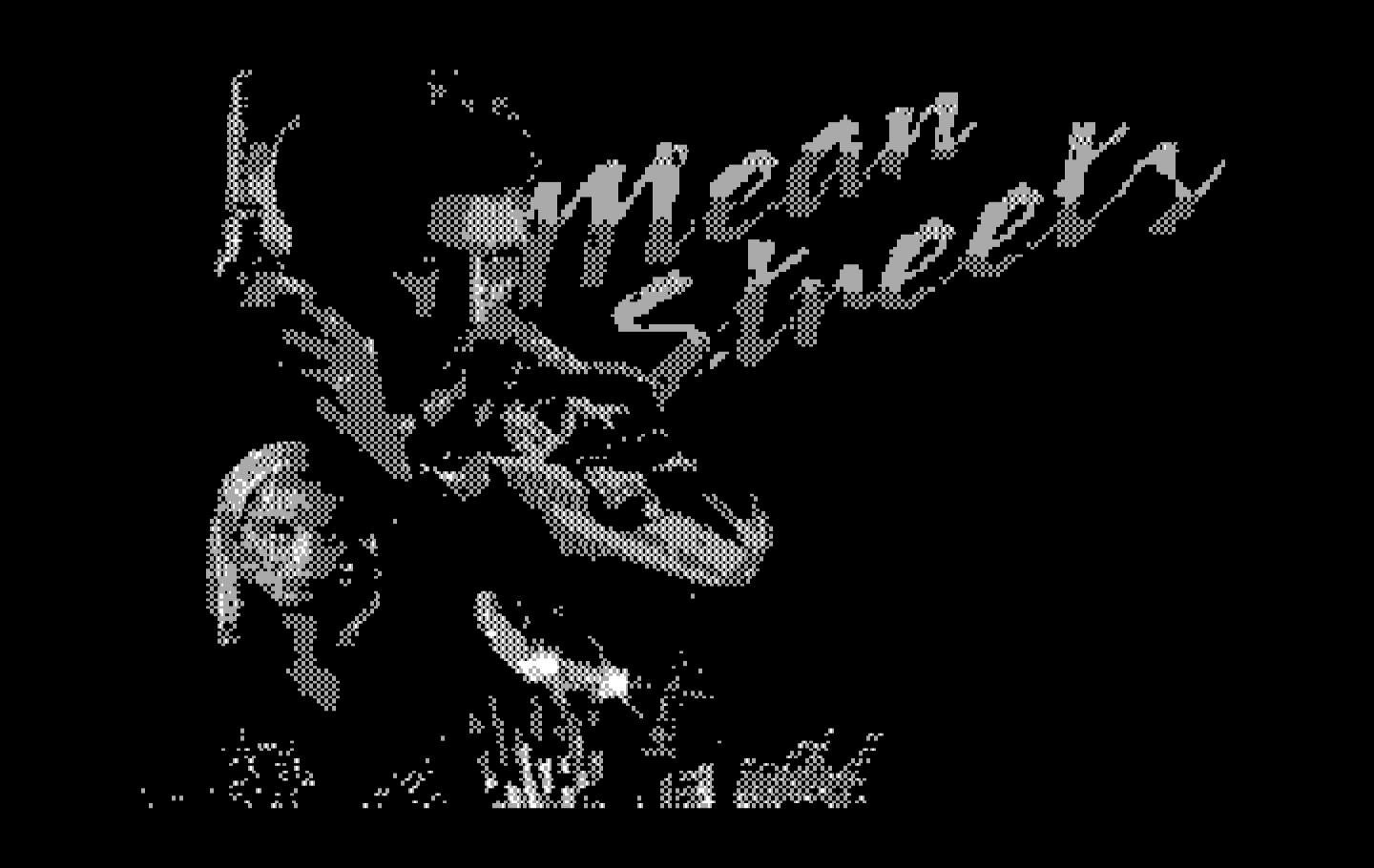 Mean Streets IBM PC/Compatibles Screenshot: Title screen.