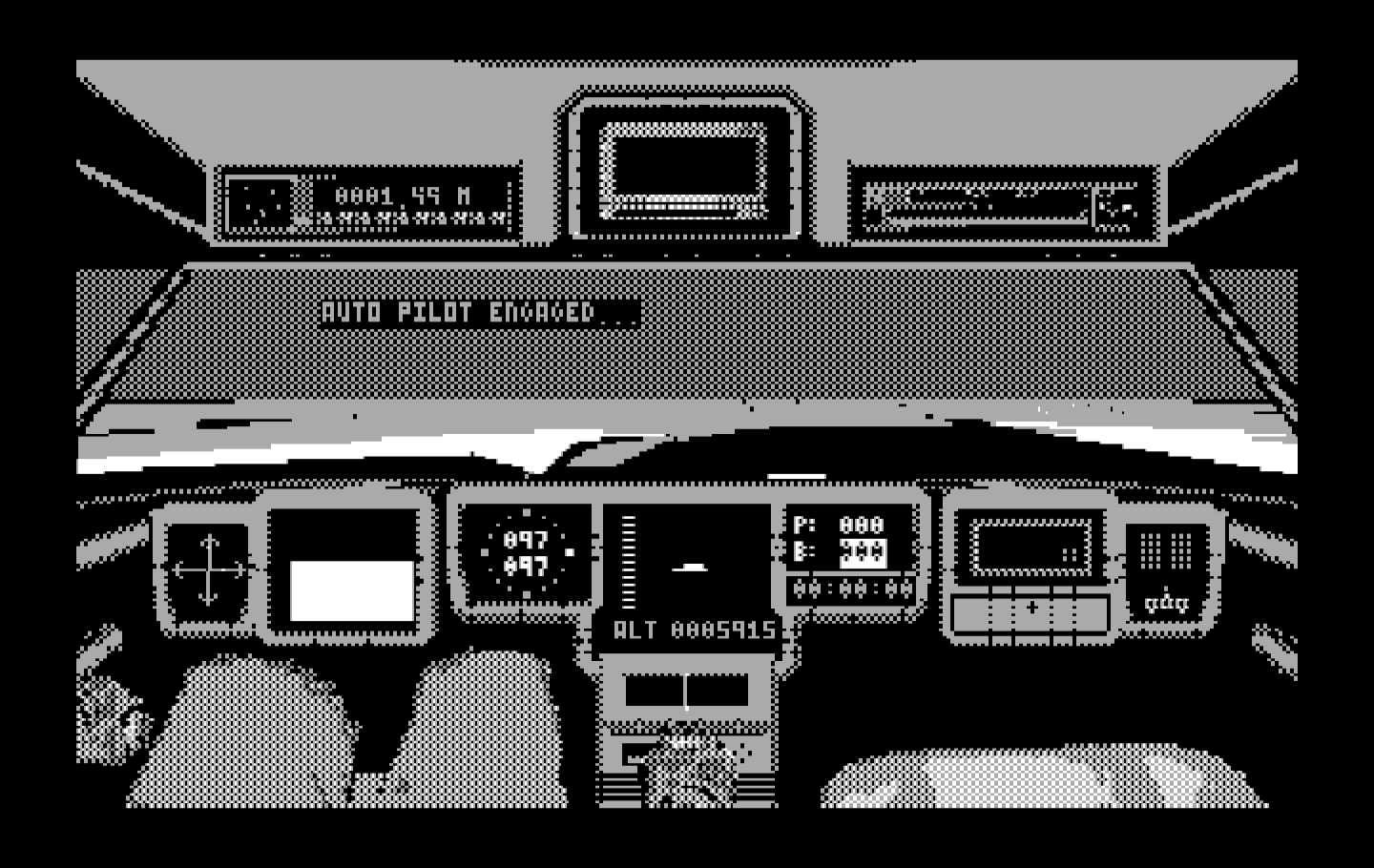 Mean Streets IBM PC/Compatibles Screenshot: Auto pilot engaged!
