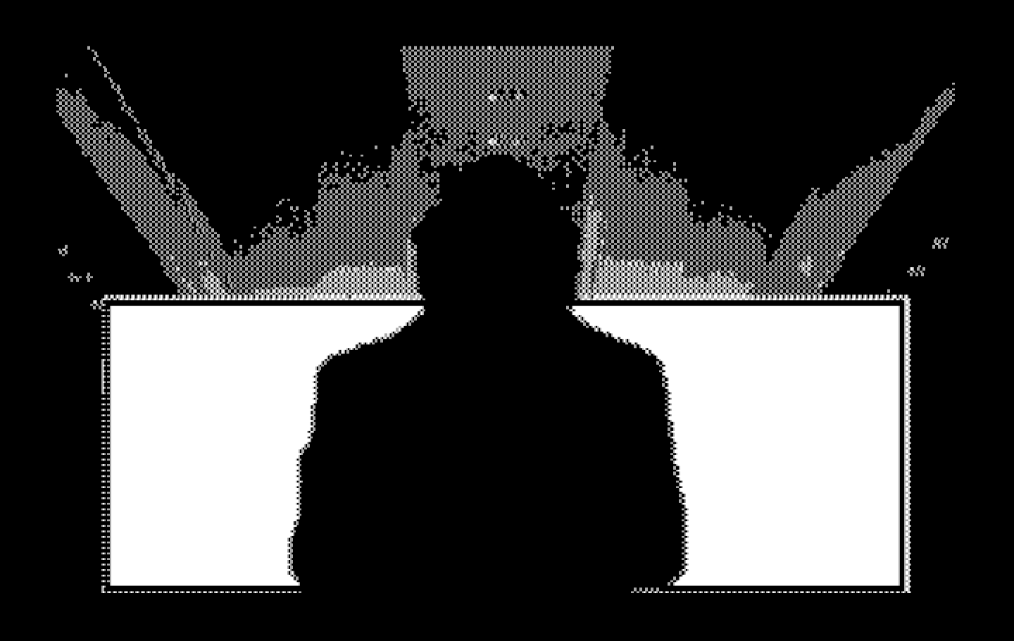Mean Streets IBM PC/Compatibles Screenshot: A shadowy figure appears...