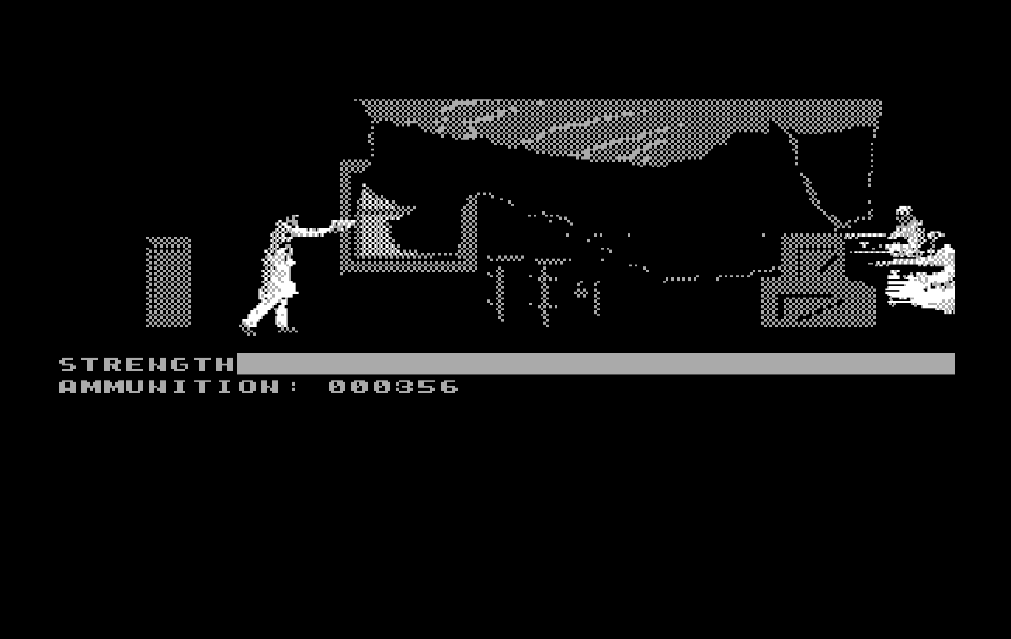 Mean Streets IBM PC/Compatibles Screenshot: The next gun fight...