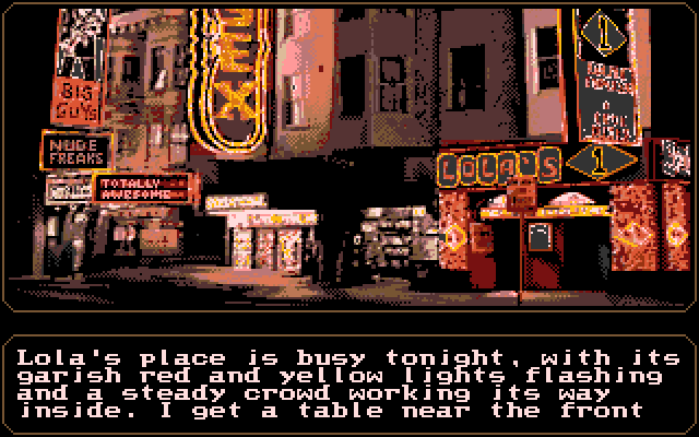 Mean Streets Amiga Screenshot: Looking for Lola...
