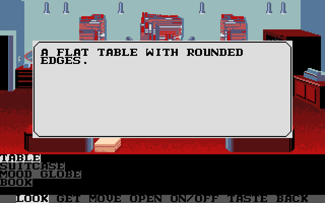 Mean Streets Amiga Screenshot: Sometimes descriptions aren't useful.
