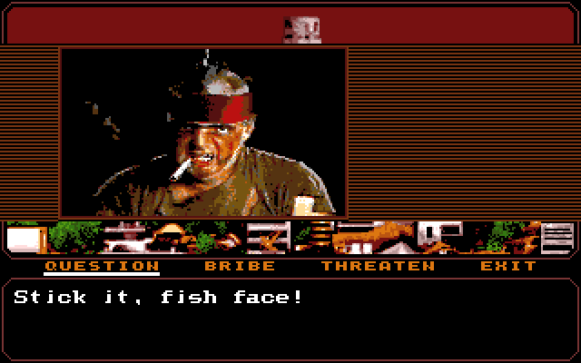 Mean Streets Amiga Screenshot: This guy doesn't want to help me...
