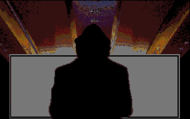 Mean Streets Amiga Screenshot: Who is this shadowy person?