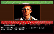 Mean Streets for Amiga - Arnold Dweeb only helps if you pay him.