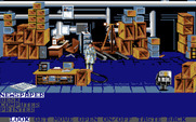 Mean Streets for Amiga - Searching a warehouse...