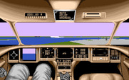 Mean Streets for Amiga - In the speeder flying to my destination.