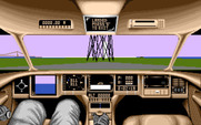 Mean Streets for Amiga - I've landed the speeder, exit to go to the selected destination.