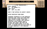 Mean Streets for Amiga - You will receive a fax from time to time...