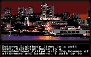 Mean Streets for Amiga - Time to see Delores Lightbody next.
