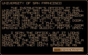 Mean Streets for Amiga - Some locations only have text.