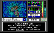 Laser Surgeon: The Microscopic Mission for IBM PC/Compatibles - Title screen.