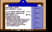 Laser Surgeon: The Microscopic Mission for IBM PC/Compatibles - Patient case history.
