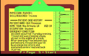 Laser Surgeon: The Microscopic Mission for IBM PC/Compatibles - Patient history.