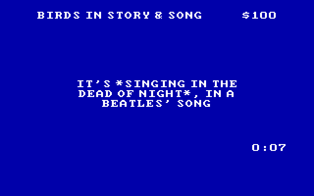 Jeopardy! IBM PC/Compatibles Screenshot: The answer is...