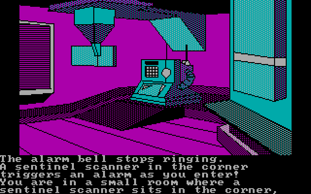Oo-Topos IBM PC/Compatibles Screenshot: Another alarm is triggered!