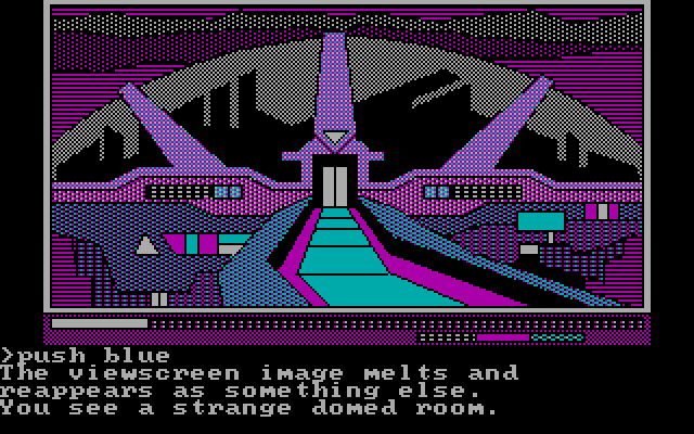 Oo-Topos IBM PC/Compatibles Screenshot: Another domed room...