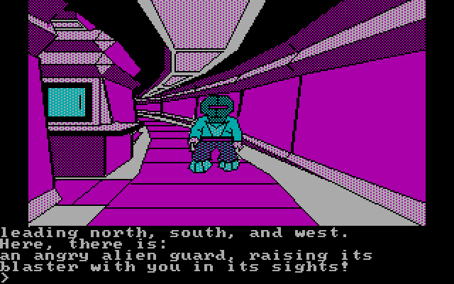 Oo-Topos IBM PC/Compatibles Screenshot: It's an alien!