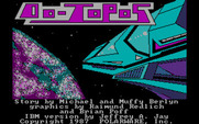 Oo-Topos for IBM PC/Compatibles - Title screen.