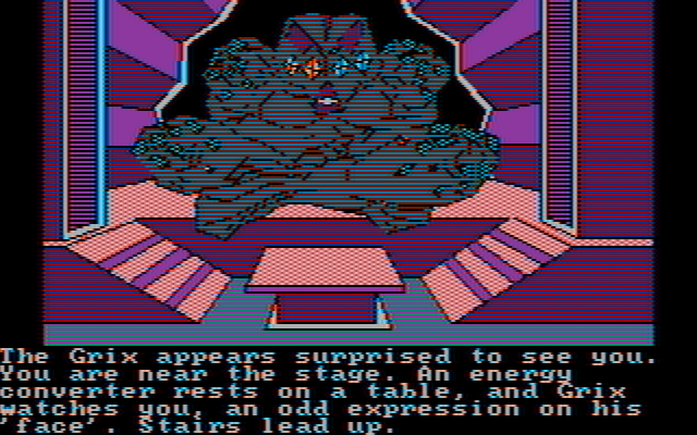 Oo-Topos IBM PC/Compatibles Screenshot: There is a Grix here...