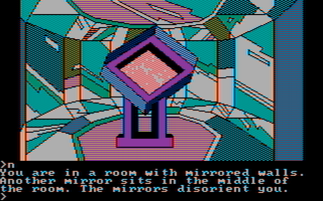Oo-Topos IBM PC/Compatibles Screenshot: An impressive 4-D mirror...