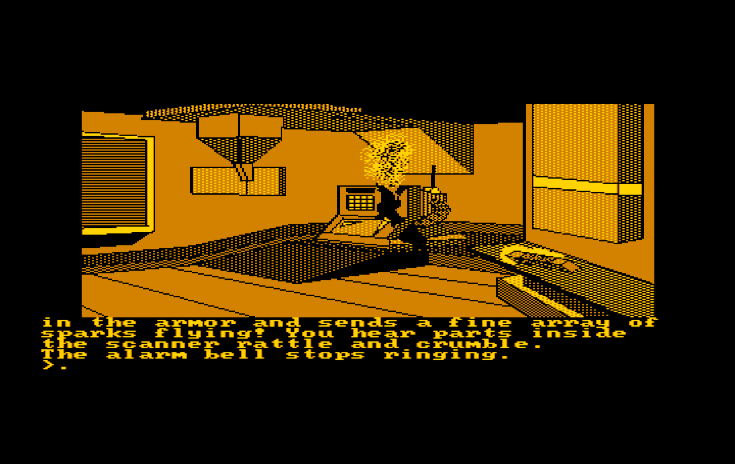 Oo-Topos IBM PC/Compatibles Screenshot: I need to stop these alarms...