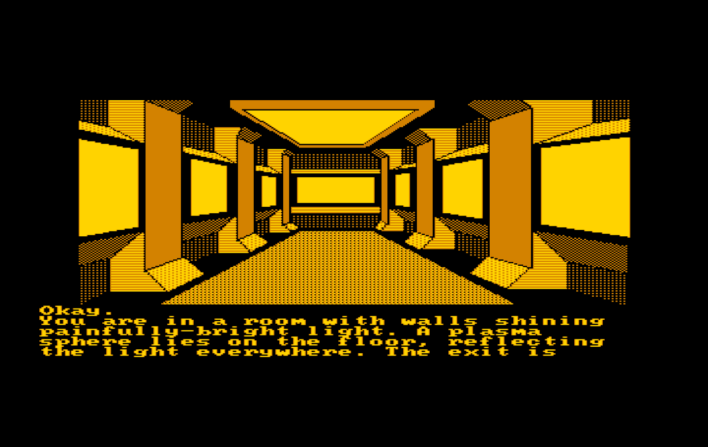 Oo-Topos IBM PC/Compatibles Screenshot: It is painfully bright here!