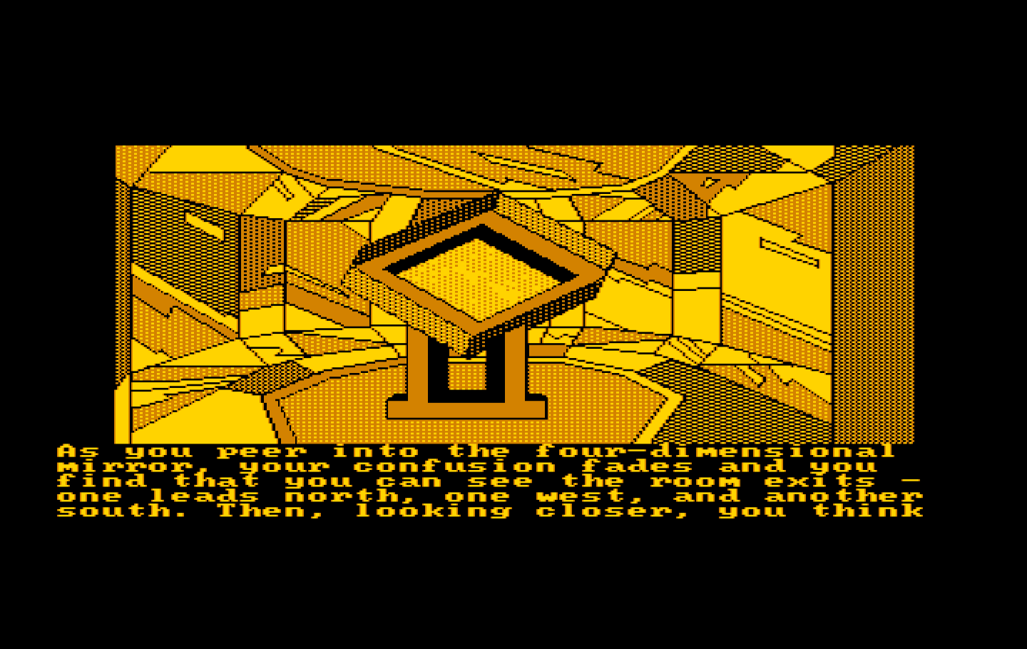 Oo-Topos IBM PC/Compatibles Screenshot: A 4-D mirror! What does that do?