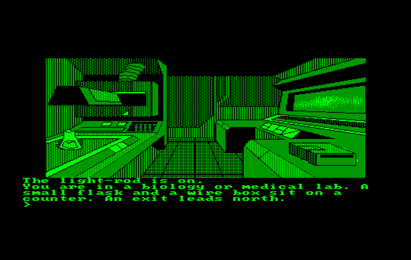 Oo-Topos IBM PC/Compatibles Screenshot: A flask! I should take that...