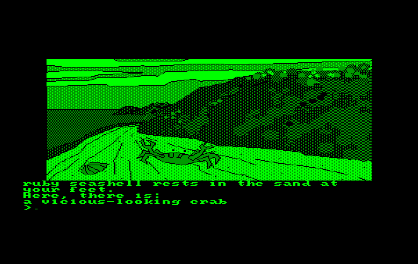 Oo-Topos IBM PC/Compatibles Screenshot: Giant crabs, too?
