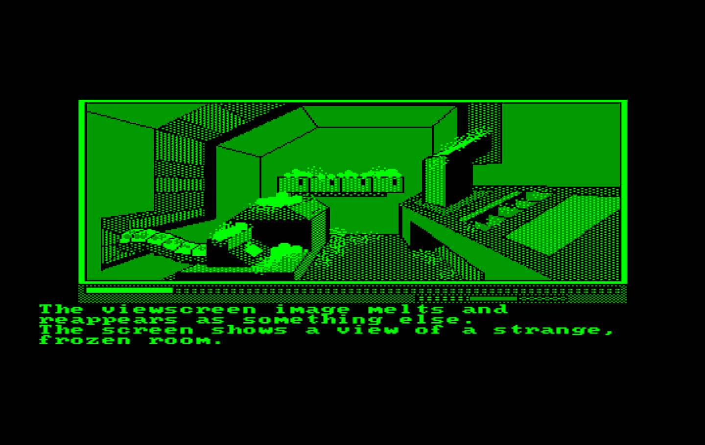 Oo-Topos IBM PC/Compatibles Screenshot: A frozen room...