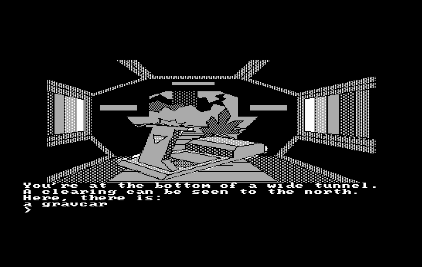 Oo-Topos IBM PC/Compatibles Screenshot: A gravcar! Very useful...