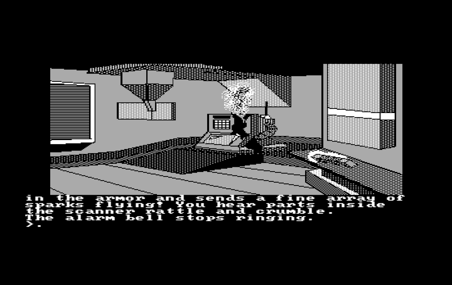 Oo-Topos IBM PC/Compatibles Screenshot: I need to stop these alarms...