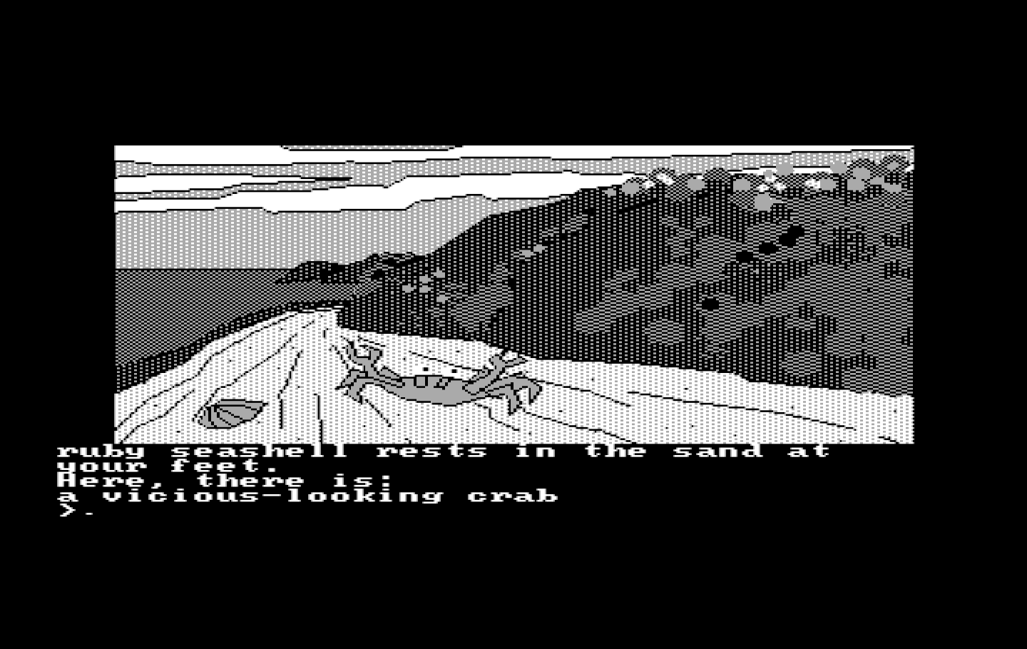 Oo-Topos IBM PC/Compatibles Screenshot: Giant crabs, too?