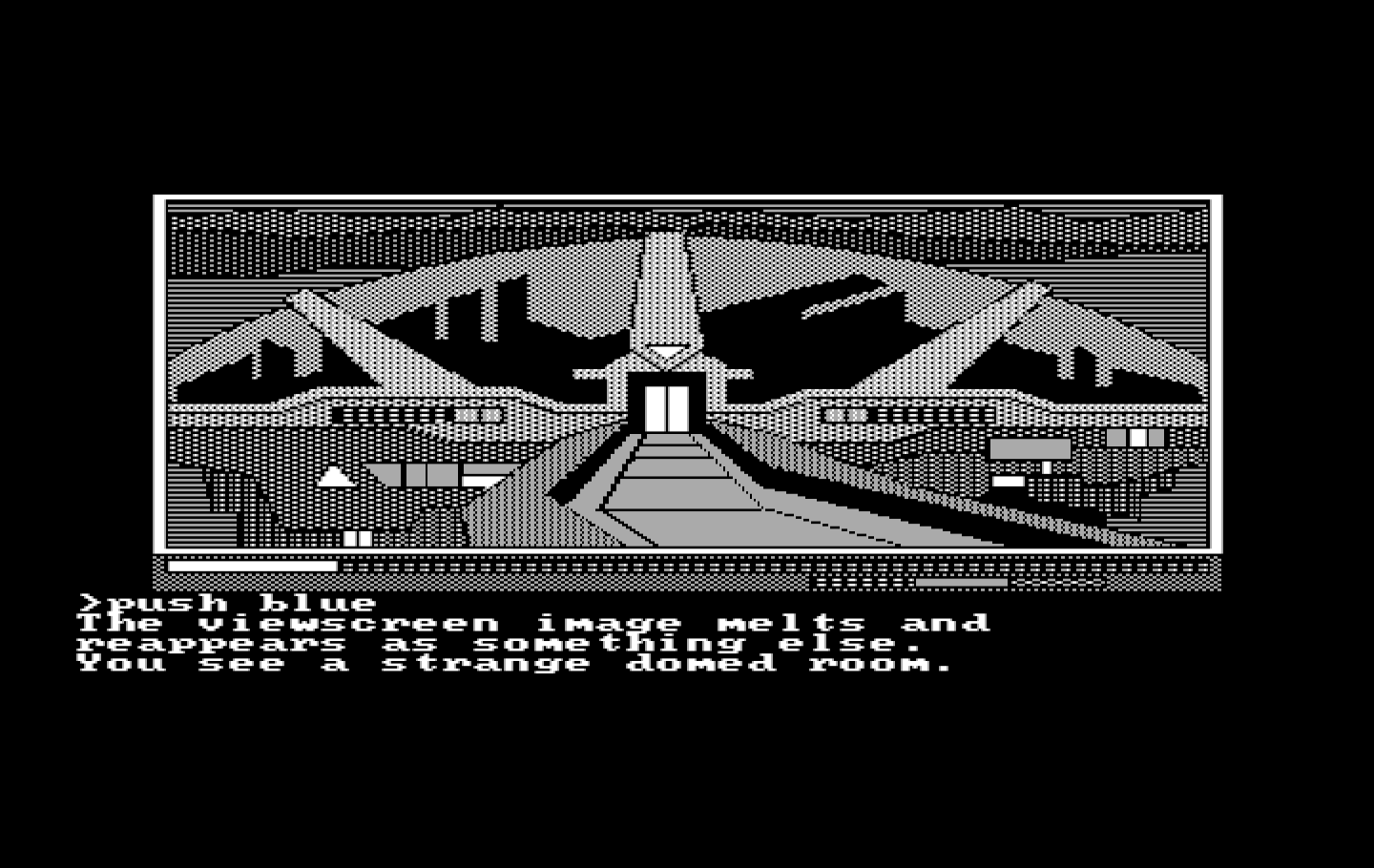 Oo-Topos IBM PC/Compatibles Screenshot: Yet another domed location...