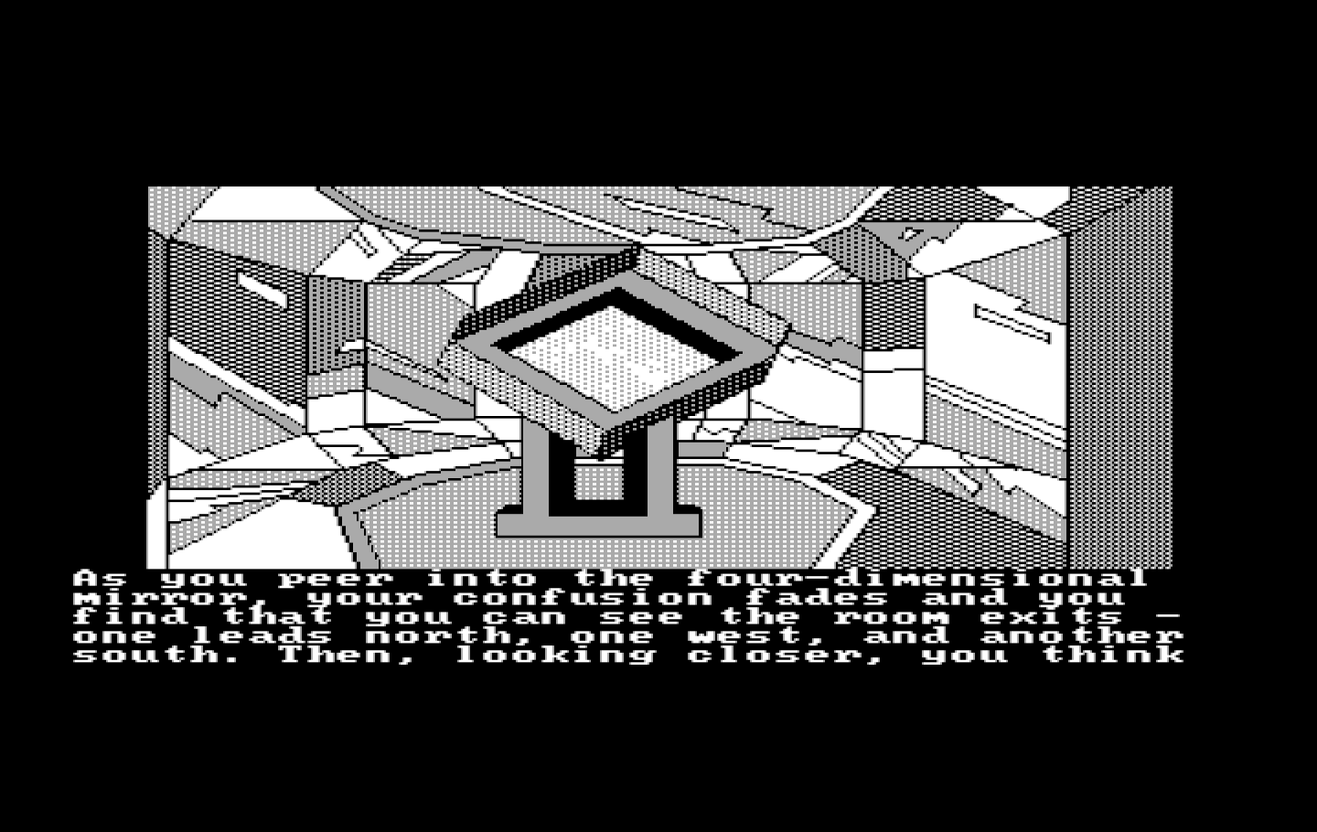 Oo-Topos IBM PC/Compatibles Screenshot: A 4-D mirror! What does that do?