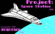 Project: Space Station for IBM PC/Compatibles - Title screen.