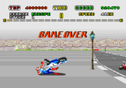 Super Hang-On for Arcade - Crash! It's game over...