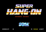 Super Hang-On for Arcade - Title screen.