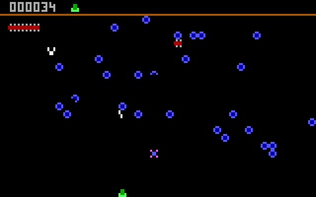 Exterminator, The IBM PC/Compatibles Screenshot: Gameplay; here come the bugs!