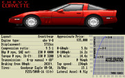 Test Drive for Amiga - Some information about the Chevy Corvette.