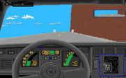 Test Drive for Amiga - Starting the game with the Chevy.