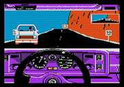 Test Drive for Apple II - Lookout, don't crash into other cars!