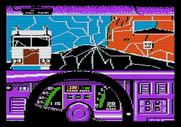Test Drive for Apple II - Uh oh, I crashed into a truck this time!