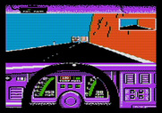 Test Drive for Apple II - Uh oh, some trucks are ahead!