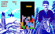 Tetris for IBM PC/Compatibles - Another straight piece, where should it go?