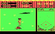 Street Sports Baseball for IBM PC/Compatibles - The ball is stuck in a tree stump.