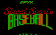 Street Sports Baseball for IBM PC/Compatibles - Title screen.