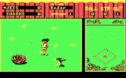 Street Sports Baseball for IBM PC/Compatibles - Ball hit into the outfield...