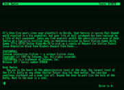 Stationfall for Amstrad PCW - Starting screen.